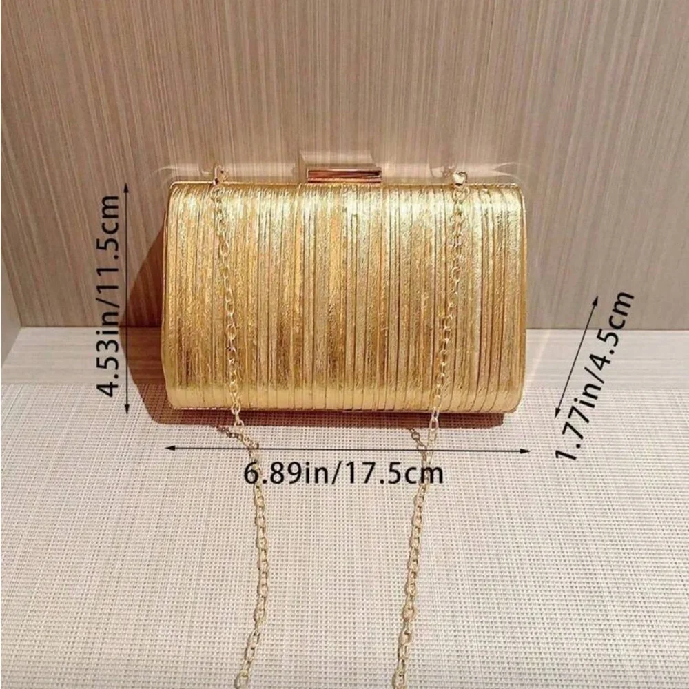 Elegant Gold Clutch Bag